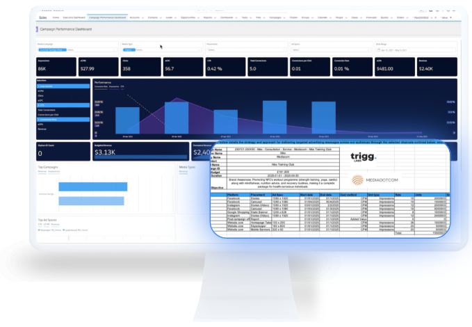 Reporting Agent generating one-click branded campaign reports with key retail media metrics